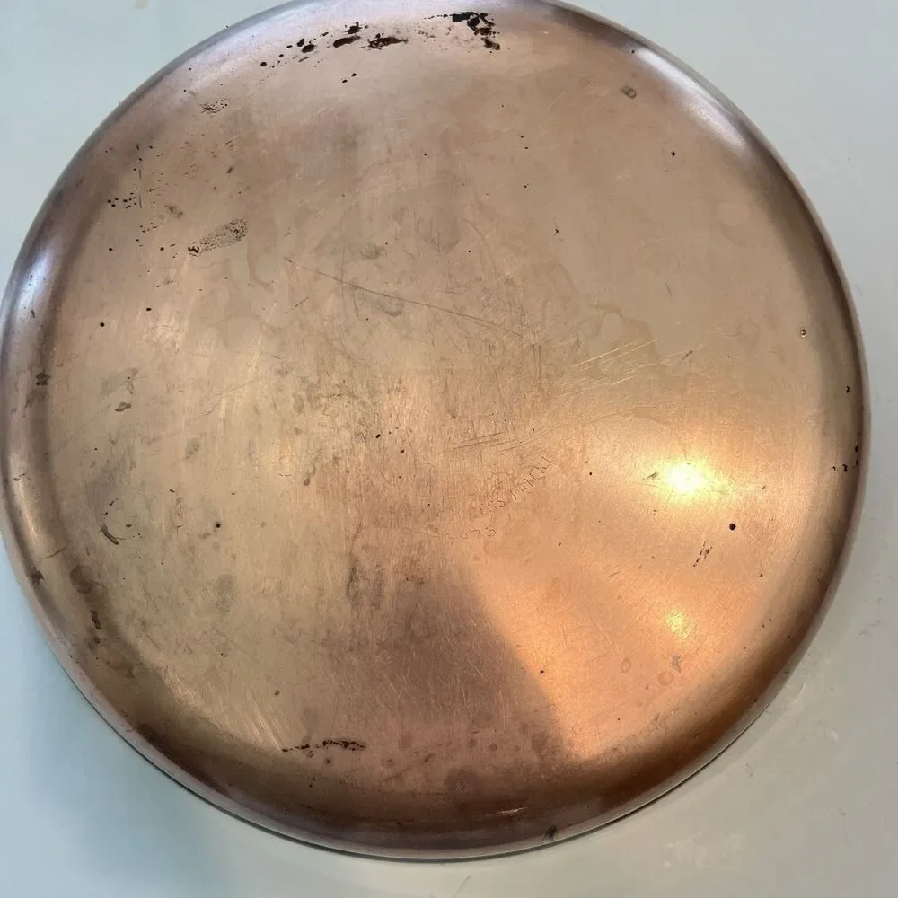 Vintage Revere Ware Copper Bottom 10 Inch Skillet No Lid